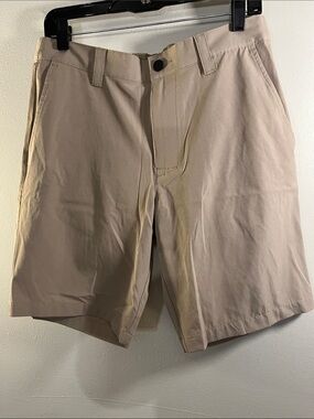Banana Republic Men's Flat Front Shorts in Light Tan